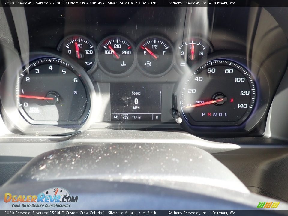 2020 Chevrolet Silverado 2500HD Custom Crew Cab 4x4 Silver Ice Metallic / Jet Black Photo #17