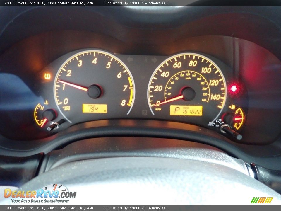 2011 Toyota Corolla LE Classic Silver Metallic / Ash Photo #27