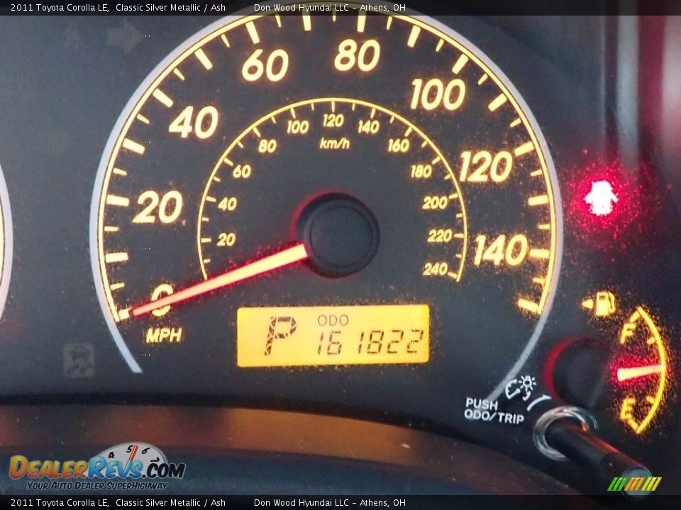 2011 Toyota Corolla LE Classic Silver Metallic / Ash Photo #28