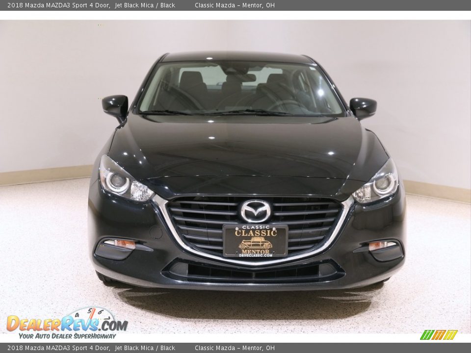 2018 Mazda MAZDA3 Sport 4 Door Jet Black Mica / Black Photo #2