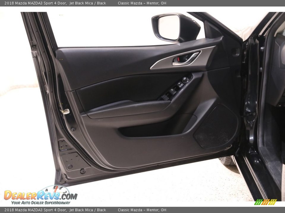 2018 Mazda MAZDA3 Sport 4 Door Jet Black Mica / Black Photo #4