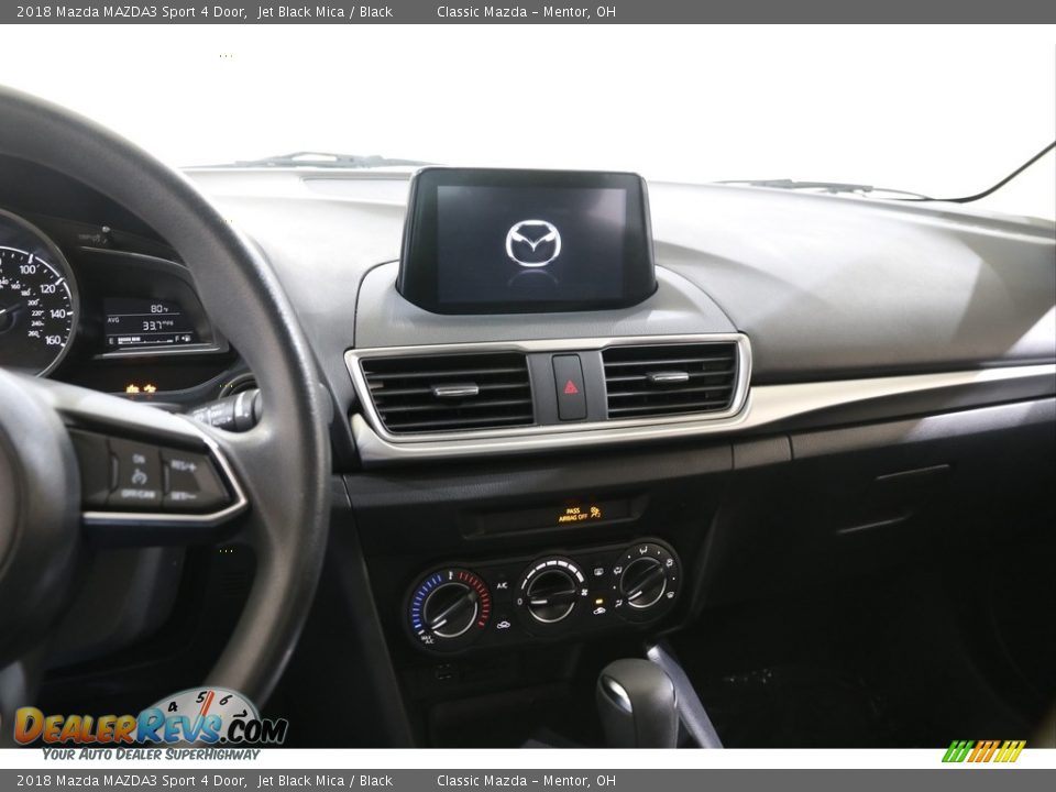 2018 Mazda MAZDA3 Sport 4 Door Jet Black Mica / Black Photo #9