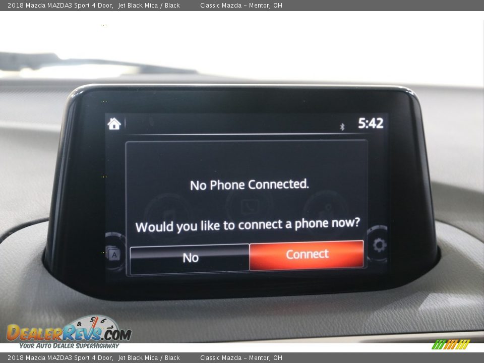 2018 Mazda MAZDA3 Sport 4 Door Jet Black Mica / Black Photo #10