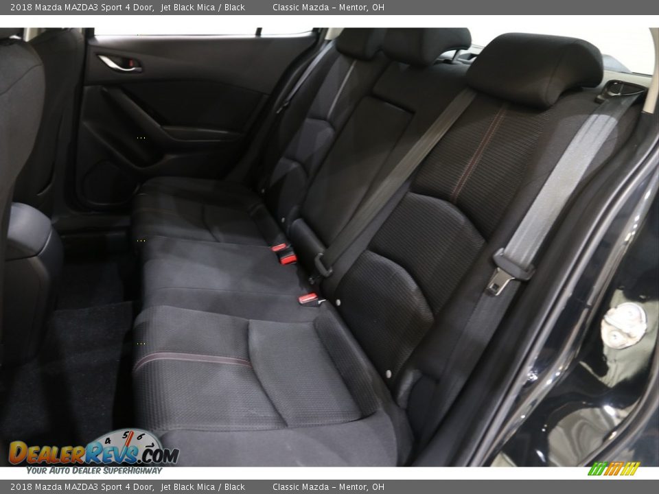 2018 Mazda MAZDA3 Sport 4 Door Jet Black Mica / Black Photo #16