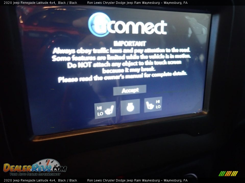 2020 Jeep Renegade Latitude 4x4 Black / Black Photo #17