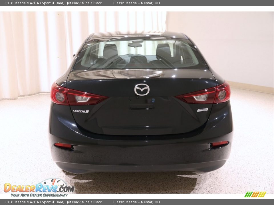 2018 Mazda MAZDA3 Sport 4 Door Jet Black Mica / Black Photo #17