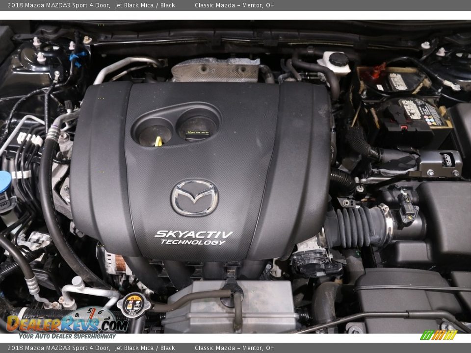 2018 Mazda MAZDA3 Sport 4 Door Jet Black Mica / Black Photo #18