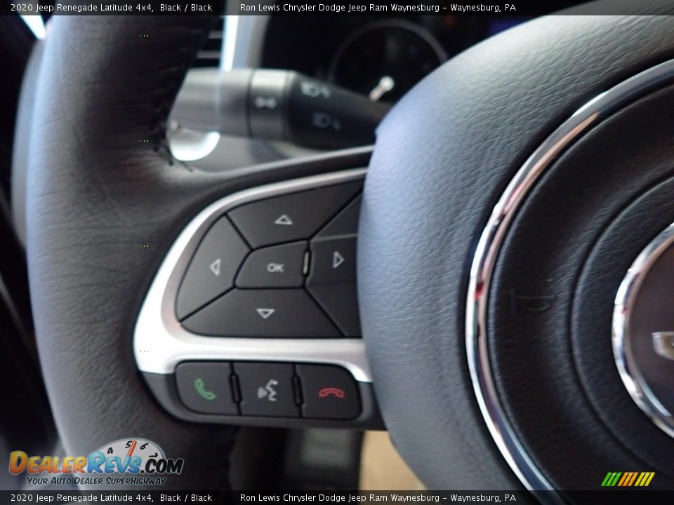 2020 Jeep Renegade Latitude 4x4 Black / Black Photo #19