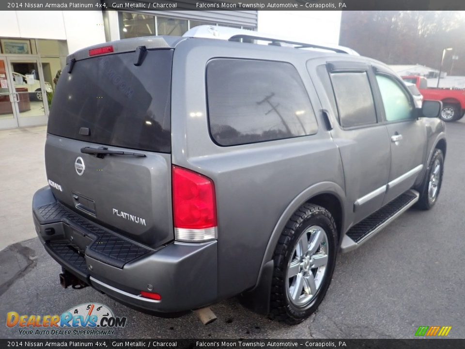 2014 Nissan Armada Platinum 4x4 Gun Metallic / Charcoal Photo #2