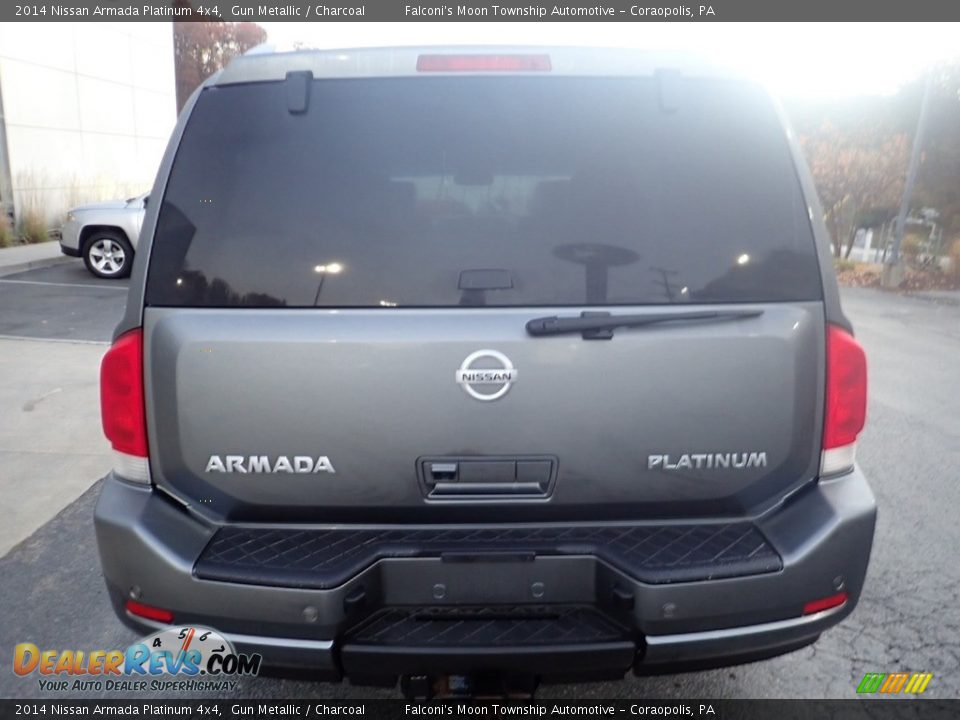 2014 Nissan Armada Platinum 4x4 Gun Metallic / Charcoal Photo #3