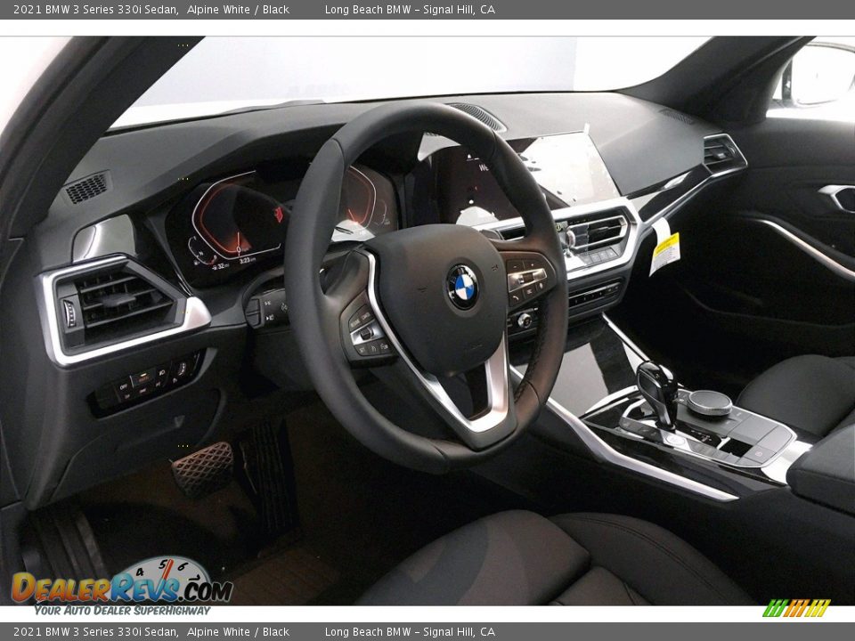 2021 BMW 3 Series 330i Sedan Alpine White / Black Photo #7