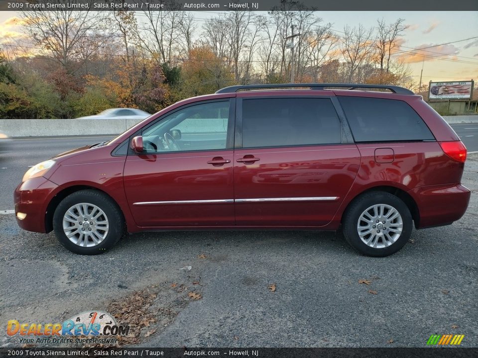 2009 Toyota Sienna Limited Salsa Red Pearl / Taupe Photo #4