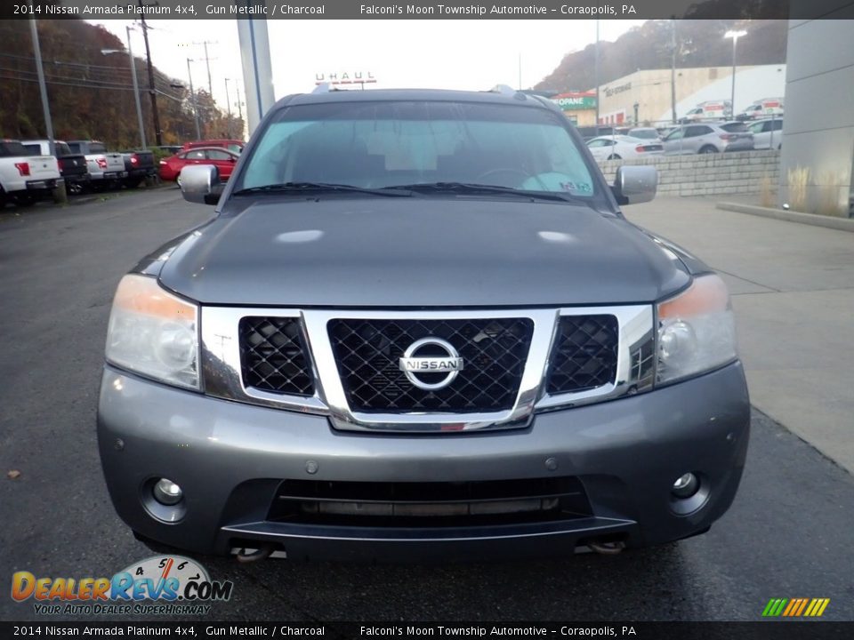 2014 Nissan Armada Platinum 4x4 Gun Metallic / Charcoal Photo #8