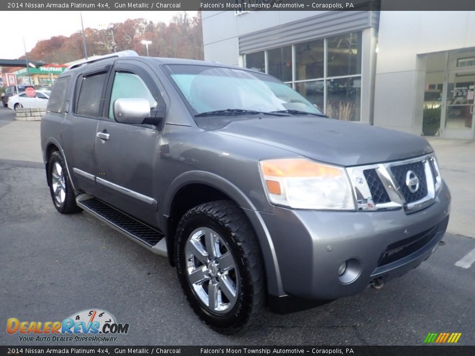 2014 Nissan Armada Platinum 4x4 Gun Metallic / Charcoal Photo #9