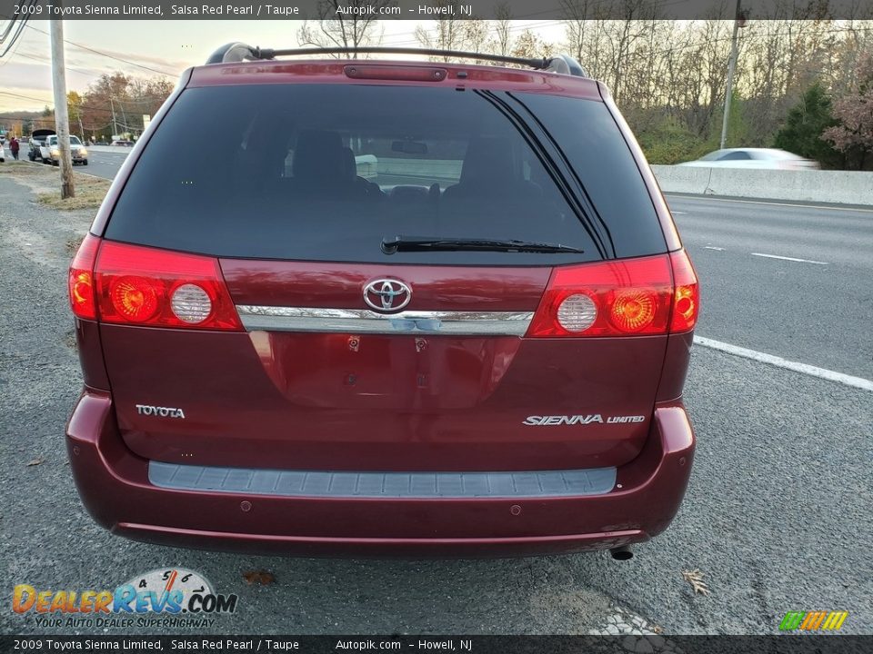 2009 Toyota Sienna Limited Salsa Red Pearl / Taupe Photo #6