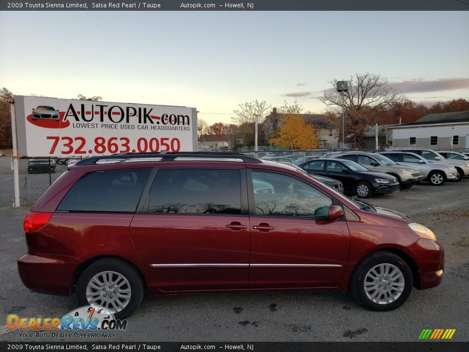 2009 Toyota Sienna Limited Salsa Red Pearl / Taupe Photo #8