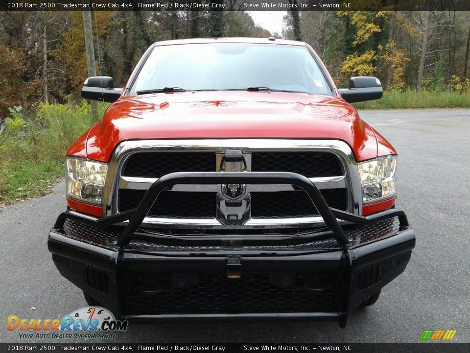 2018 Ram 2500 Tradesman Crew Cab 4x4 Flame Red / Black/Diesel Gray Photo #4