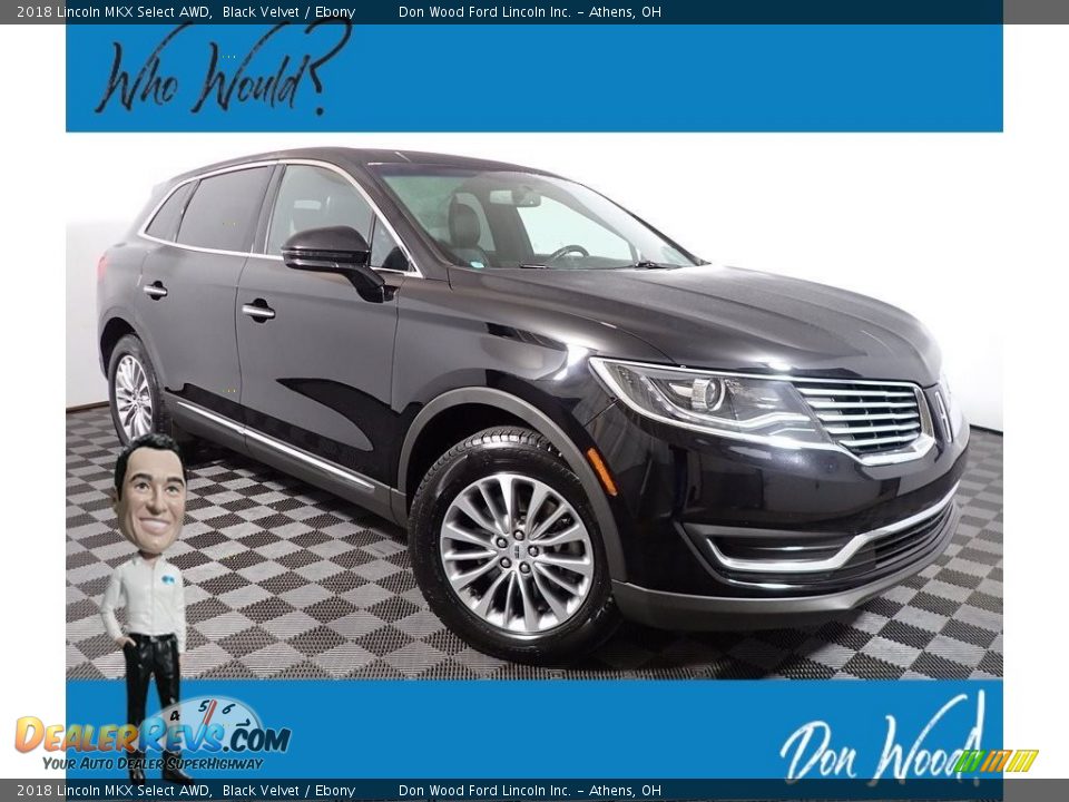 2018 Lincoln MKX Select AWD Black Velvet / Ebony Photo #1