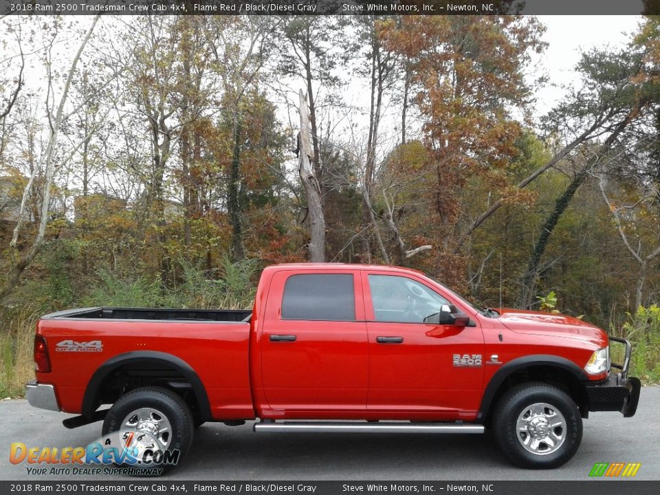 2018 Ram 2500 Tradesman Crew Cab 4x4 Flame Red / Black/Diesel Gray Photo #6