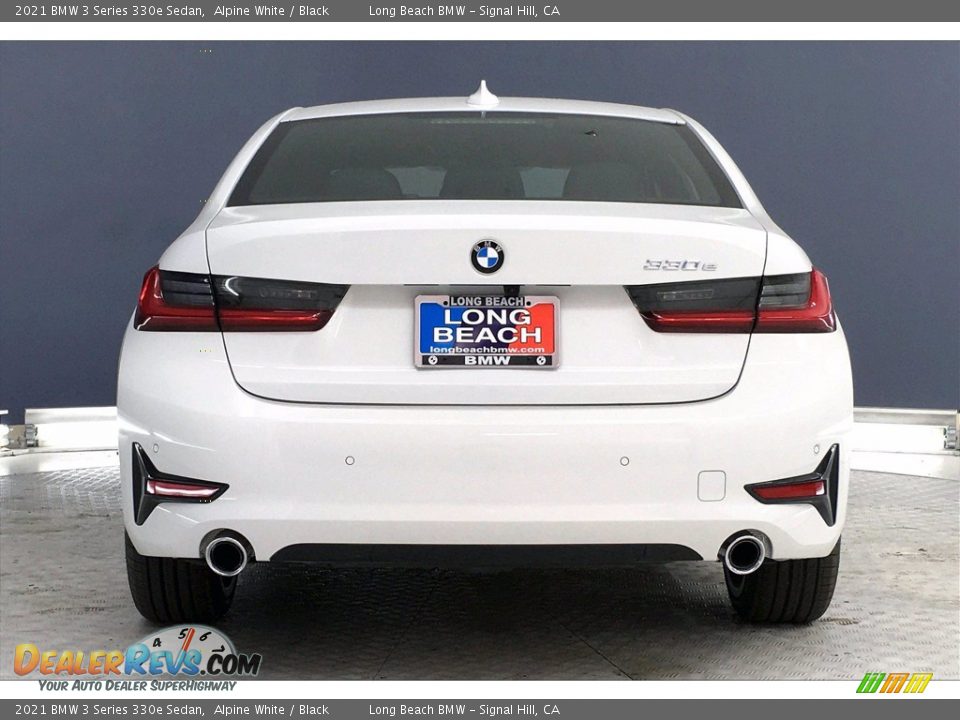 2021 BMW 3 Series 330e Sedan Alpine White / Black Photo #4