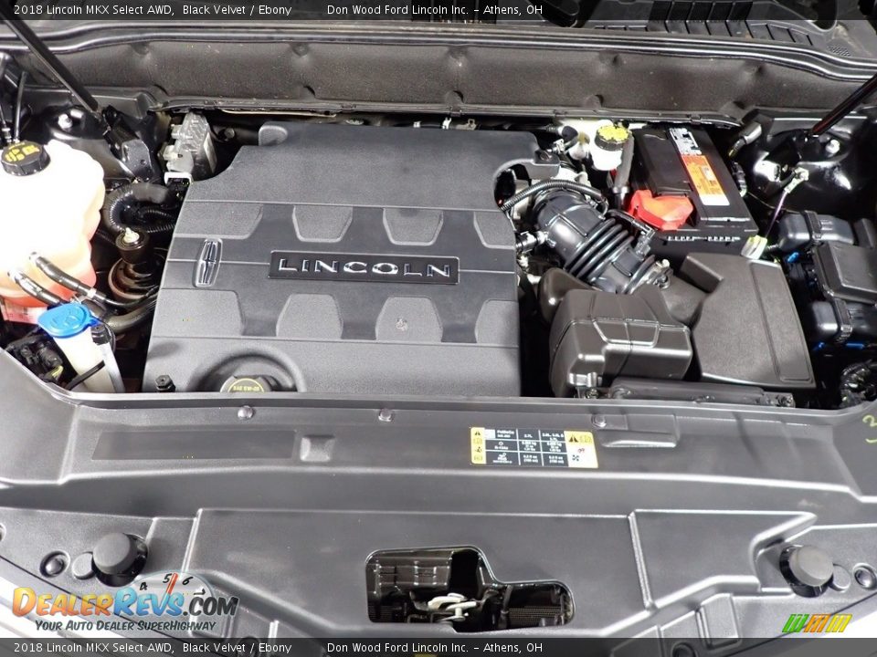 2018 Lincoln MKX Select AWD Black Velvet / Ebony Photo #6