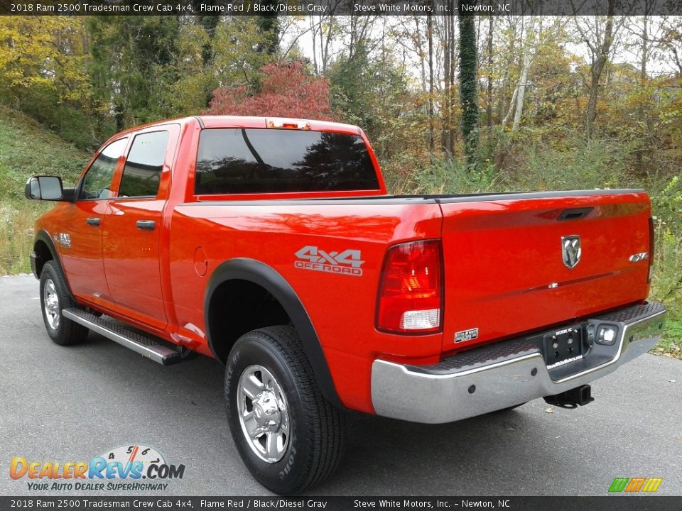 2018 Ram 2500 Tradesman Crew Cab 4x4 Flame Red / Black/Diesel Gray Photo #10