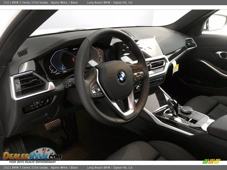 2021 BMW 3 Series 330e Sedan Alpine White / Black Photo #7