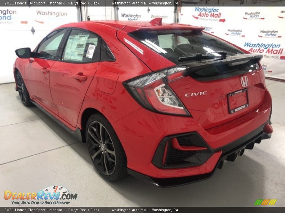 2021 Honda Civic Sport Hatchback Rallye Red / Black Photo #4