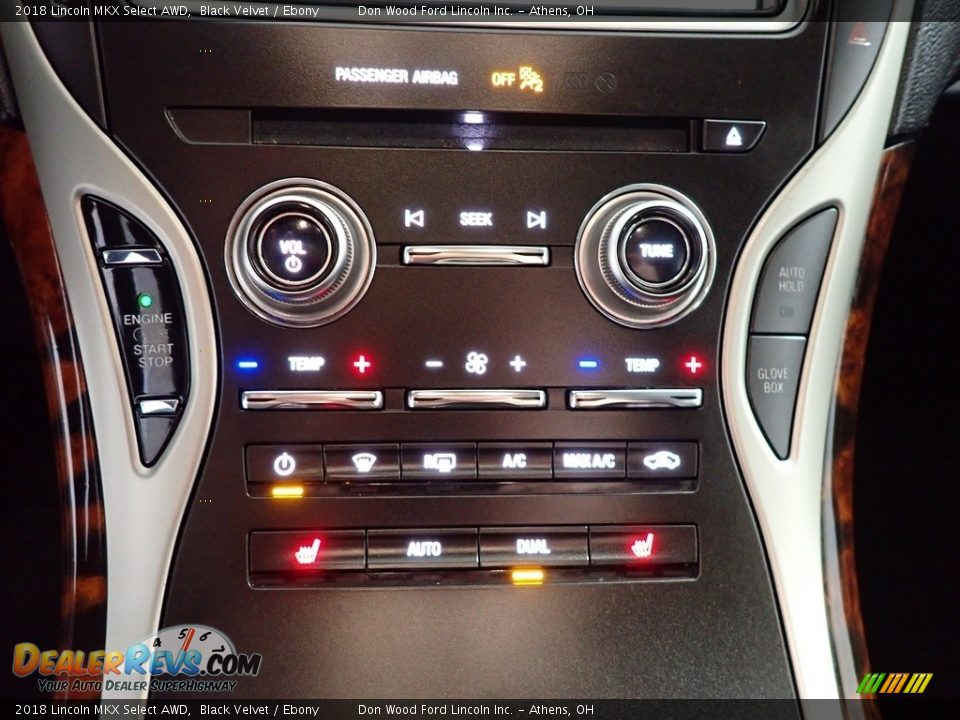 2018 Lincoln MKX Select AWD Black Velvet / Ebony Photo #32