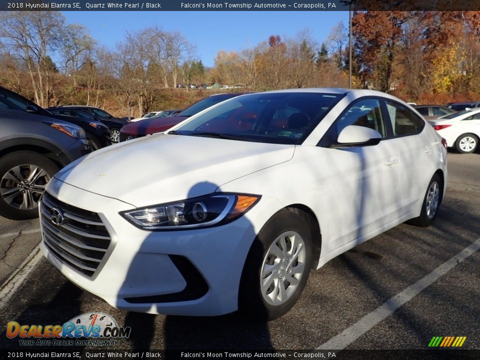 2018 Hyundai Elantra SE Quartz White Pearl / Black Photo #1