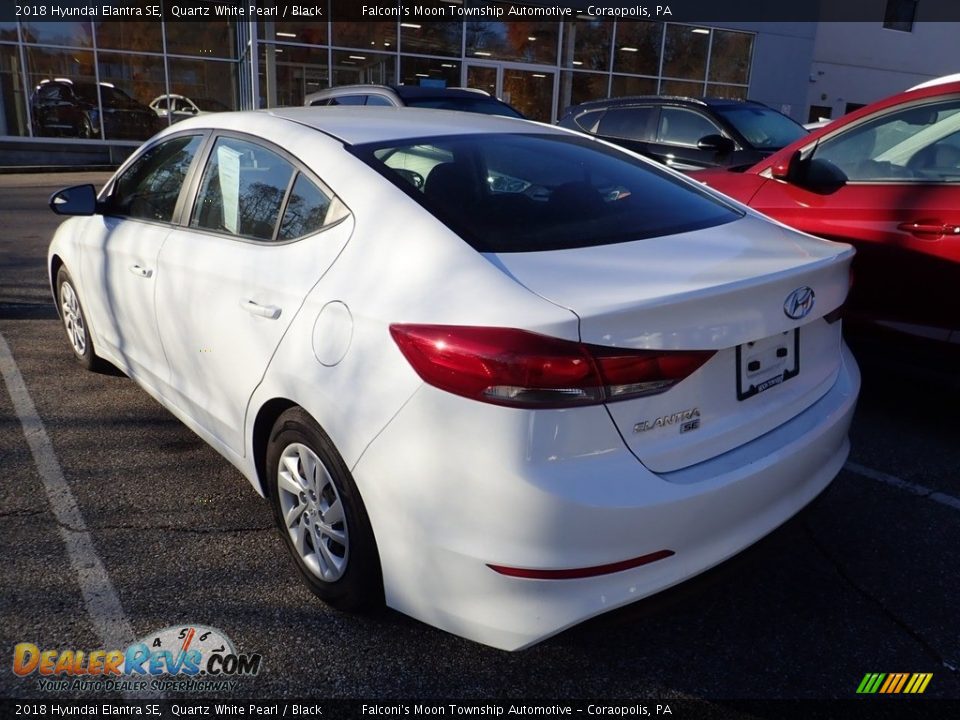 2018 Hyundai Elantra SE Quartz White Pearl / Black Photo #3