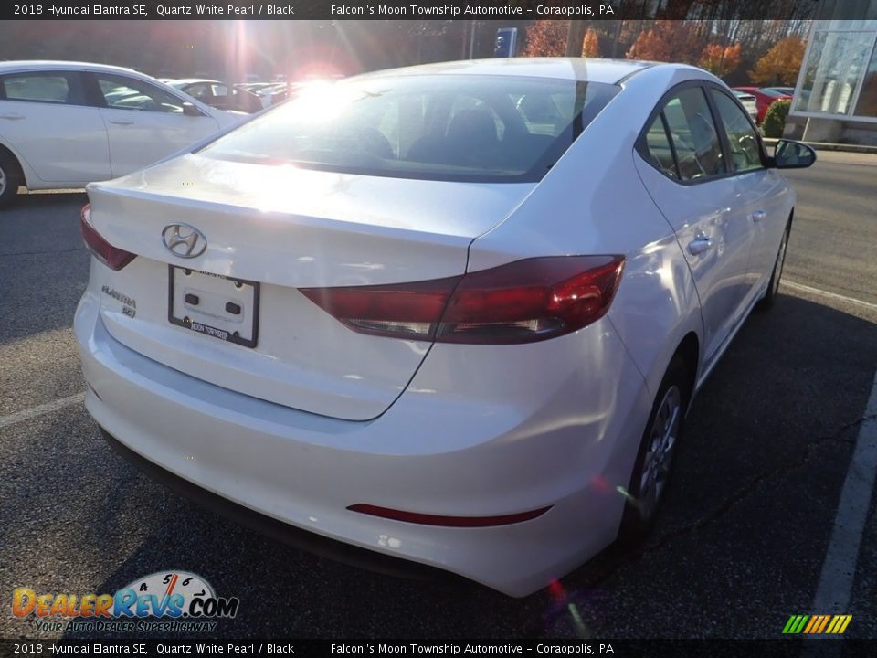 2018 Hyundai Elantra SE Quartz White Pearl / Black Photo #5