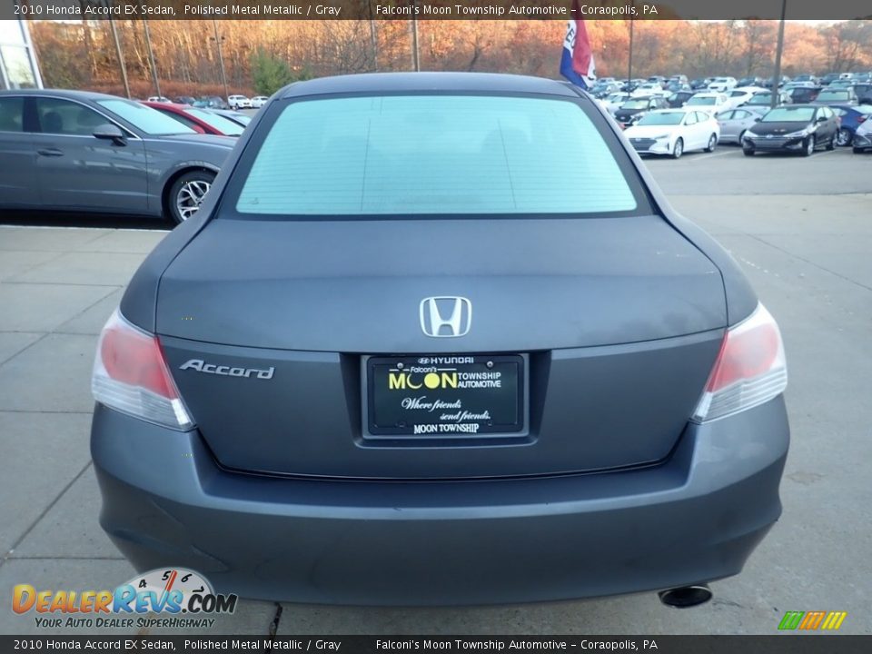 2010 Honda Accord EX Sedan Polished Metal Metallic / Gray Photo #3