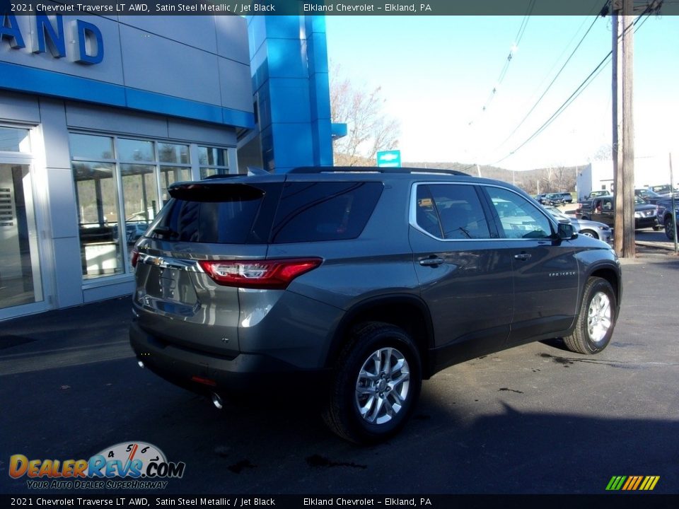 2021 Chevrolet Traverse LT AWD Satin Steel Metallic / Jet Black Photo #3