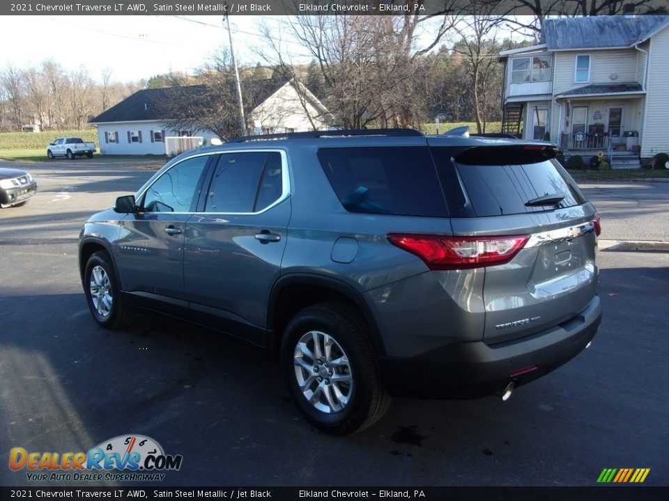 2021 Chevrolet Traverse LT AWD Satin Steel Metallic / Jet Black Photo #5