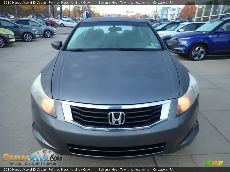 2010 Honda Accord EX Sedan Polished Metal Metallic / Gray Photo #7