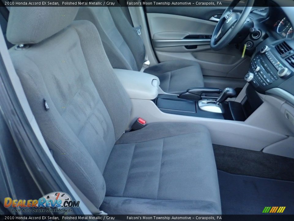 2010 Honda Accord EX Sedan Polished Metal Metallic / Gray Photo #10