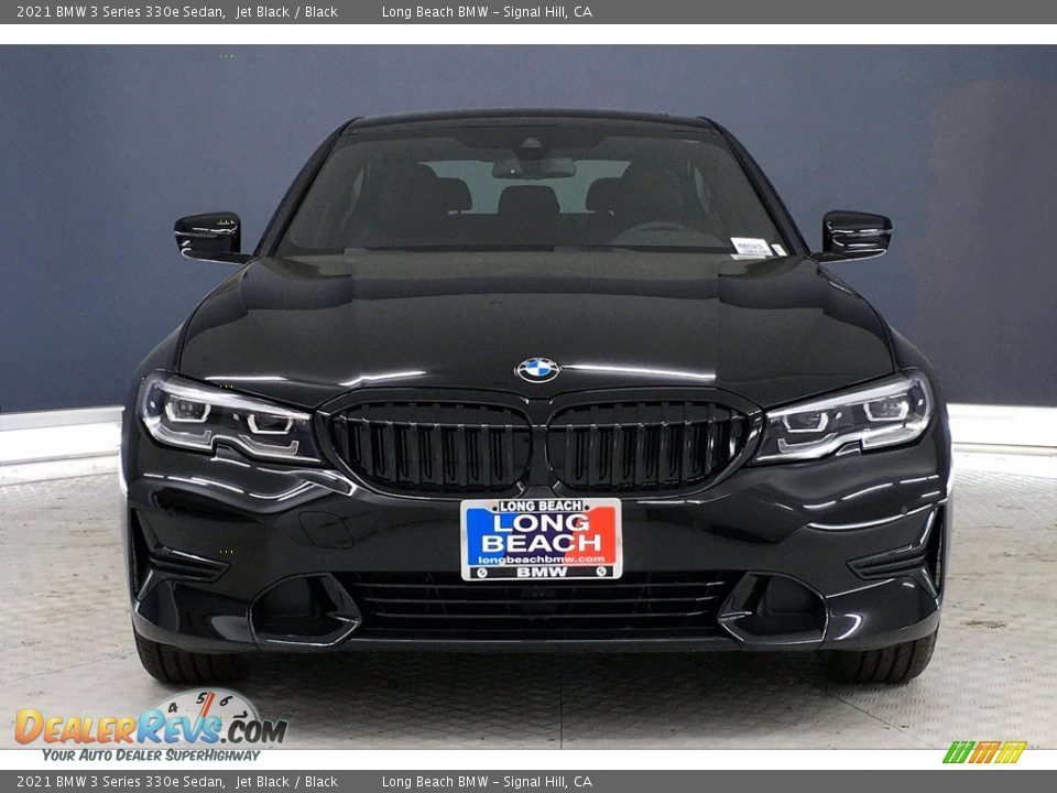 2021 BMW 3 Series 330e Sedan Jet Black / Black Photo #2