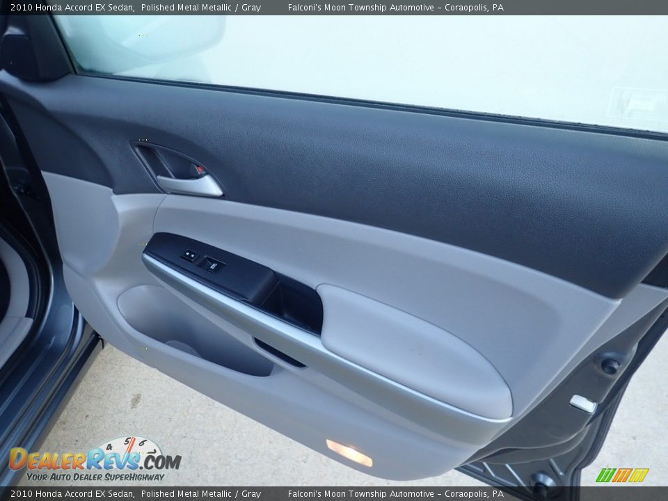 2010 Honda Accord EX Sedan Polished Metal Metallic / Gray Photo #12