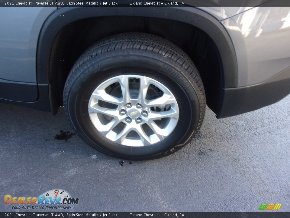 2021 Chevrolet Traverse LT AWD Satin Steel Metallic / Jet Black Photo #10