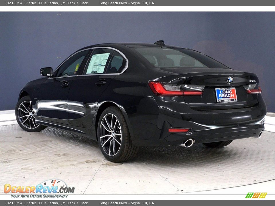 2021 BMW 3 Series 330e Sedan Jet Black / Black Photo #3