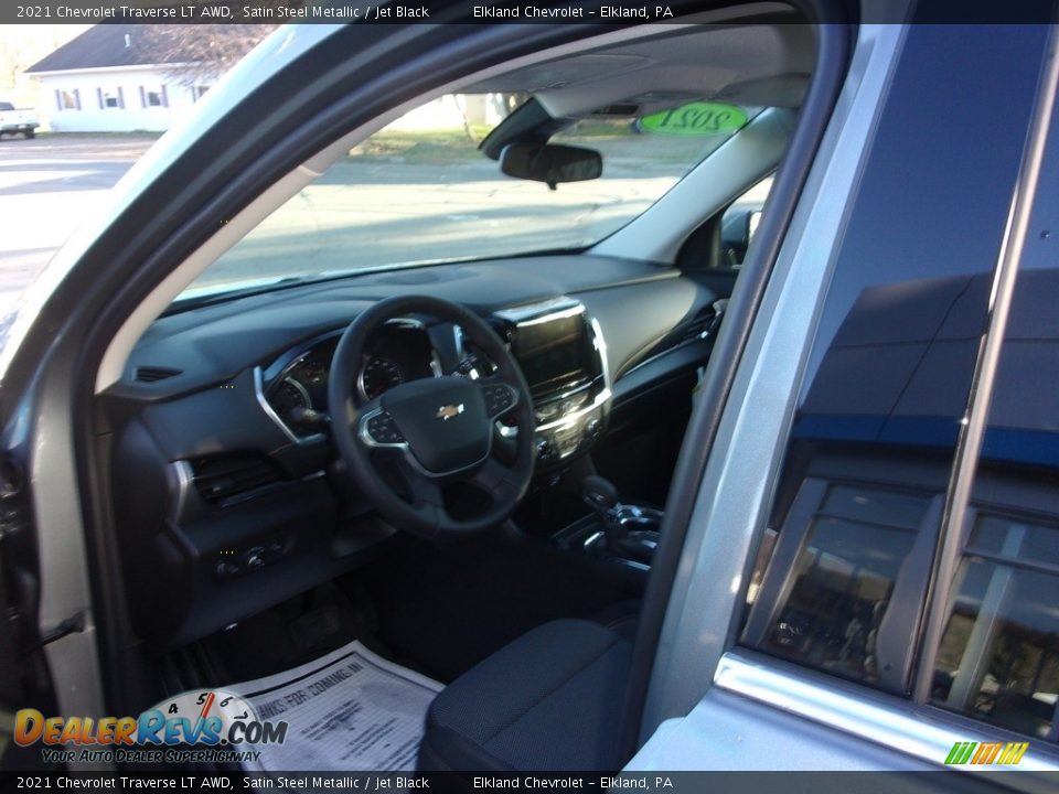 2021 Chevrolet Traverse LT AWD Satin Steel Metallic / Jet Black Photo #12