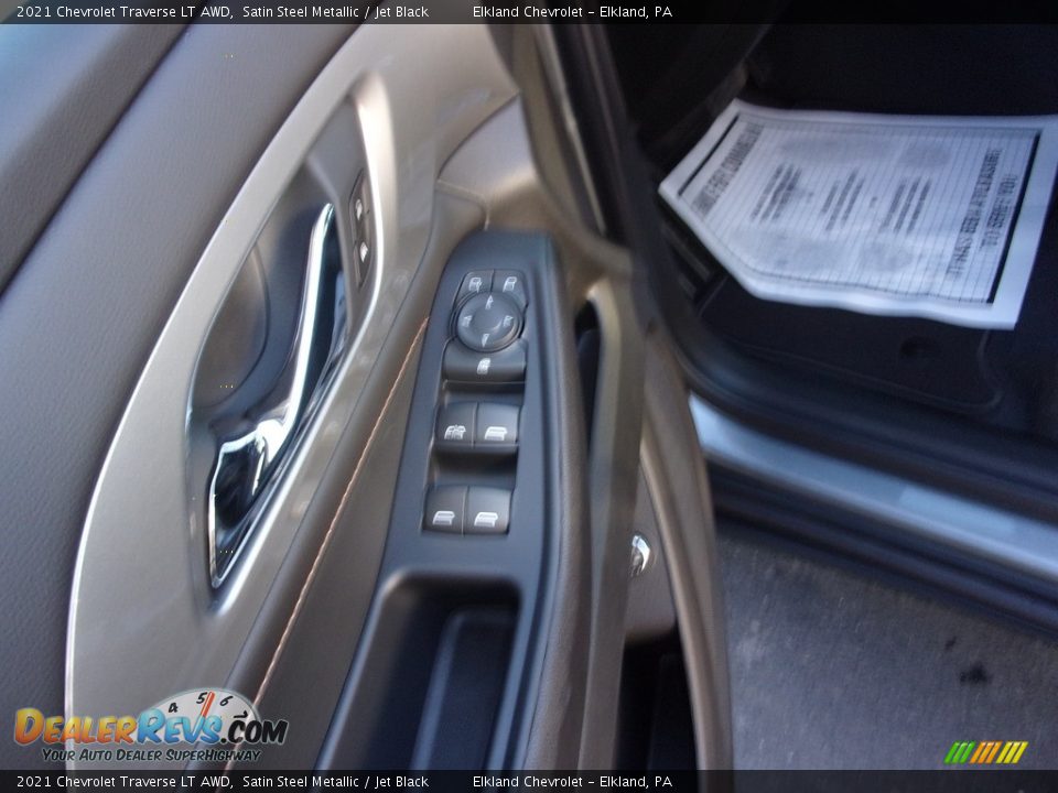 2021 Chevrolet Traverse LT AWD Satin Steel Metallic / Jet Black Photo #15