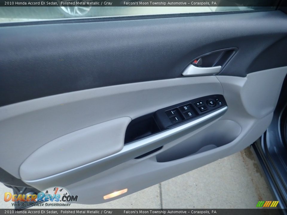 2010 Honda Accord EX Sedan Polished Metal Metallic / Gray Photo #19
