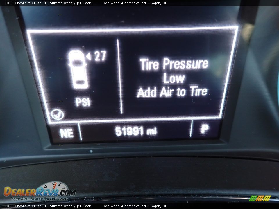 2018 Chevrolet Cruze LT Summit White / Jet Black Photo #20