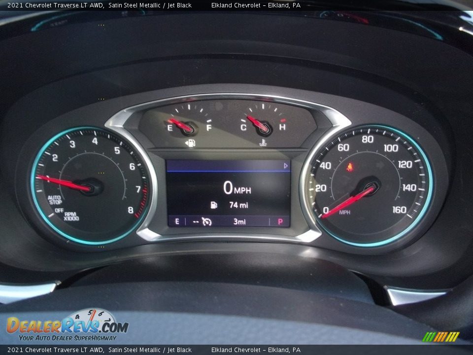 2021 Chevrolet Traverse LT AWD Satin Steel Metallic / Jet Black Photo #17