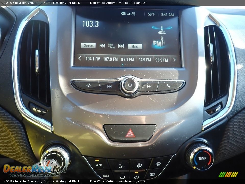 2018 Chevrolet Cruze LT Summit White / Jet Black Photo #25