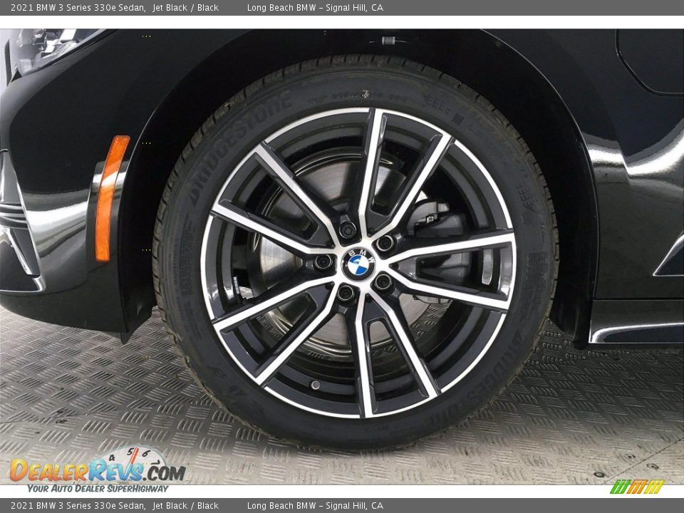 2021 BMW 3 Series 330e Sedan Jet Black / Black Photo #12