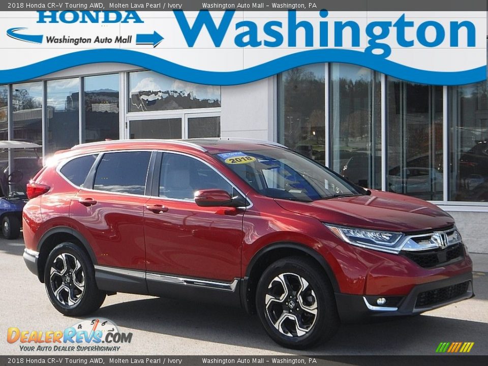 2018 Honda CR-V Touring AWD Molten Lava Pearl / Ivory Photo #1