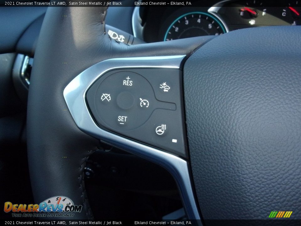2021 Chevrolet Traverse LT AWD Satin Steel Metallic / Jet Black Photo #20